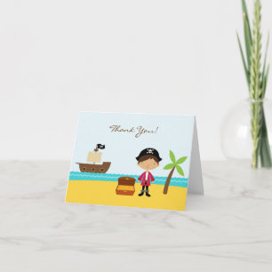 Dank u Pirate gevouwen Kaart