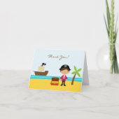 Dank u Pirate gevouwen Kaart (Voorkant)