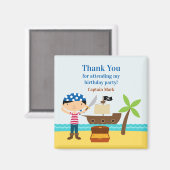 Dank u Pirate Magnet (Voorkant / Achterkant)