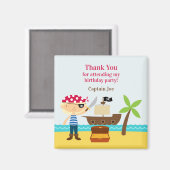 Dank u Pirate Magnet (Voorkant / Achterkant)