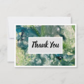 Dank u Platte Kaart 3,5" x 5" - Groene Multi (Voorkant)