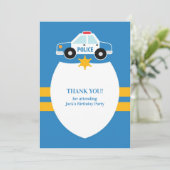 Dank u Politie Theme Kaart (Staand voorkant)