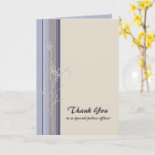 Dank u politieagent kaart (Gele Bloem)