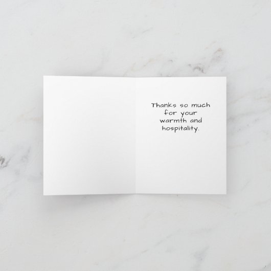 Dank u pompoen en aqua abstract door Jo Afbeelding Bedankkaart (Binnen)