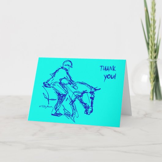 Dank u Pony! Kaart Aqua (Voorkant)