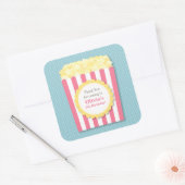 Dank u Popcorn Kids Verjaardagsfeestje Stickers (Envelop)