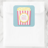 Dank u Popcorn Kids Verjaardagsfeestje Stickers (Tas)