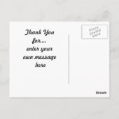 Dank u Post Kaarten Herfst Scène (Achterkant)