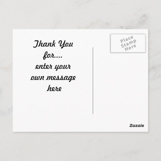 Dank u Post Kaarten Herfst Scène (Achterkant)