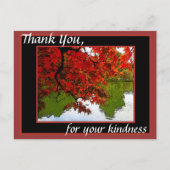 Dank u Post Kaarten Herfst Scène (Voorkant)