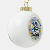 Dank u postarbeiders  keramische bal ornament (Links)