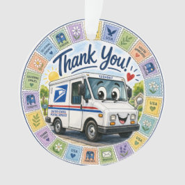 Dank u postarbeiders ornament