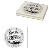 Dank u postarbeiders  rubberstempel (Gestempeld)