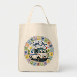 Dank u postarbeiders tote bag