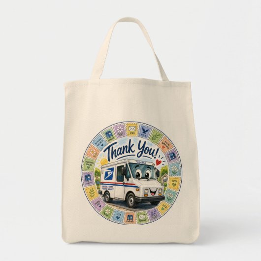 Dank u postarbeiders  tote bag (Voorkant)