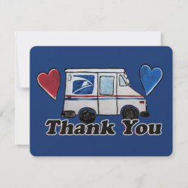 Dank u postbodes feestdagenkaart