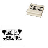 Dank u postbodes rubberstempel (Gestempeld)