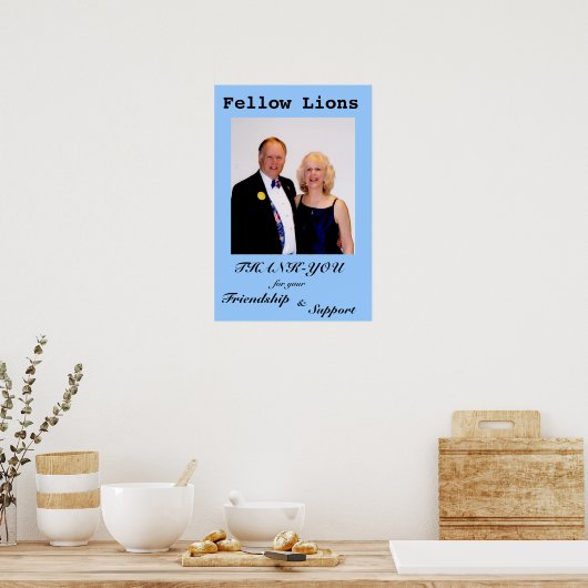Dank u poster (Keuken)