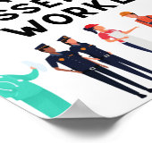 Dank u Poster essentiële werknemers (Hoek)