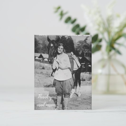 Dank u, Postkaart voor Postbezorger (Staand voorkant)