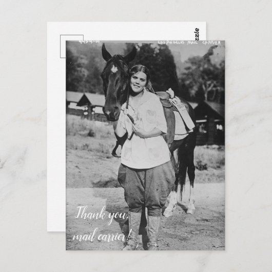 Dank u, Postkaart voor Postbezorger (Voorkant / Achterkant)