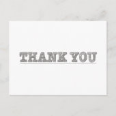 Dank u Potlood Tekende Editable Kleurpositiviteit Briefkaart (Voorkant)