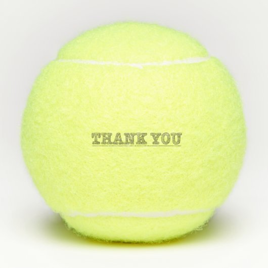 Dank u Potlood Tekening Positiviteit Tennisballen (Voorkant)