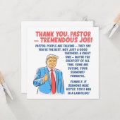 Dank U Predikant Waardering Kaart (Voorkant / Achterkant in situ)