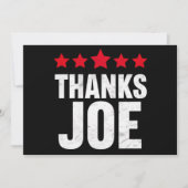 Dank u President Dank u Joe Biden Bedankt Joe Kaart (Voorkant)