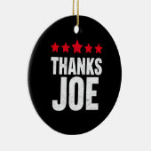 Dank u President Dank u Joe Biden Bedankt Joe Keramisch Ornament (Rechts)