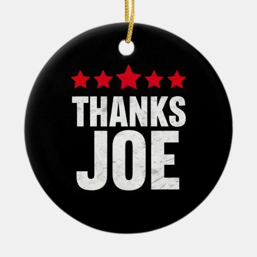 Dank u President Dank u Joe Biden Bedankt Joe Keramisch Ornament (Voorkant)
