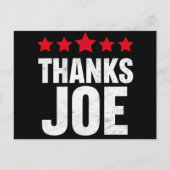 Dank u President Dank u Joe Biden Dank Joe Briefkaart (Voorkant)