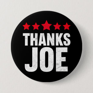 Dank u President Dank u Joe Biden Dank Joe Ronde Button 7,6 Cm