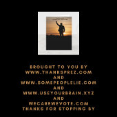 Dank u President Joe Biden Bedankkaart