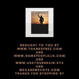 Dank u President Joe Biden Bedankkaart