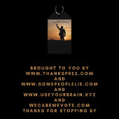 Dank u President Joe Biden Cadeaulabel