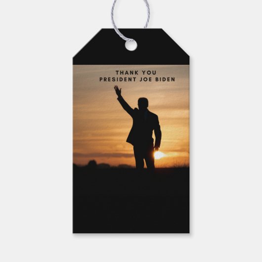 Dank u President Joe Biden Cadeaulabel (Voorkant)