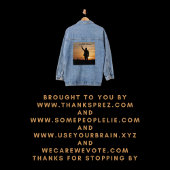 Dank u President Joe Biden Denim Jacket