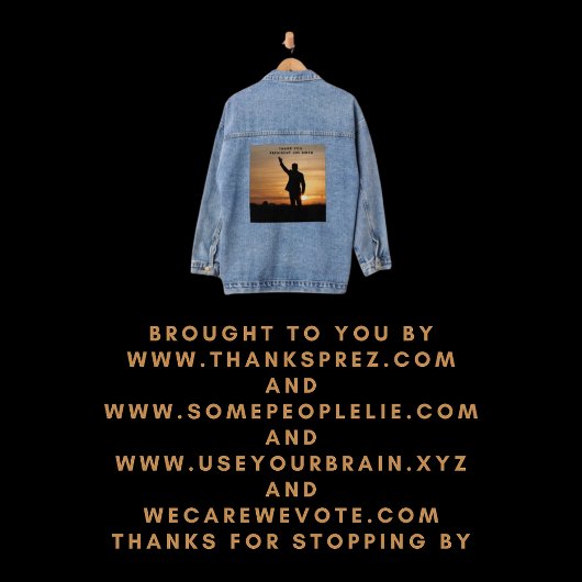 Dank u President Joe Biden Denim Jacket