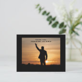 Dank u President Joe Biden Feestdagenkaart (Staand voorkant)