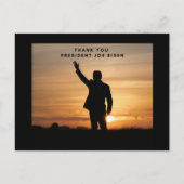 Dank u President Joe Biden Feestdagenkaart (Voorkant)
