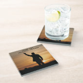 Dank u President Joe Biden Glazen Onderzetter (Schuin)