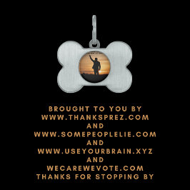 Dank u President Joe Biden Huisdieren Naamplaatje