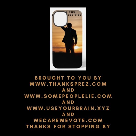 Dank u President Joe Biden iPhone Hoesje