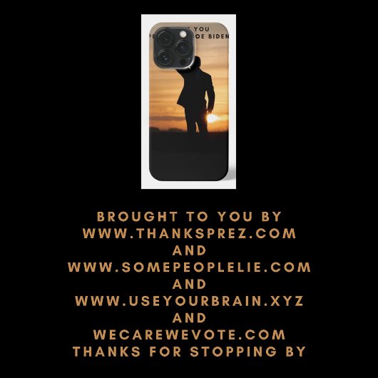 Dank u President Joe Biden iPhone Hoesje