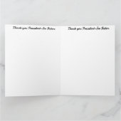 Dank u President Joe Biden Kaart (Binnen)