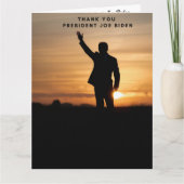 Dank u President Joe Biden Kaart (Voorkant)