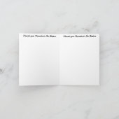 Dank u President Joe Biden Kaart (Binnen)