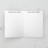 Dank u President Joe Biden Kaart (Binnen)