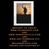 Dank u President Joe Biden Kaart